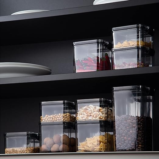 Airtight Food Storage Containers with Lids for Kitchen & Pantry Organization and Storage,Dry Food Canisters for Flour, Sugar and Cereal - Image 5