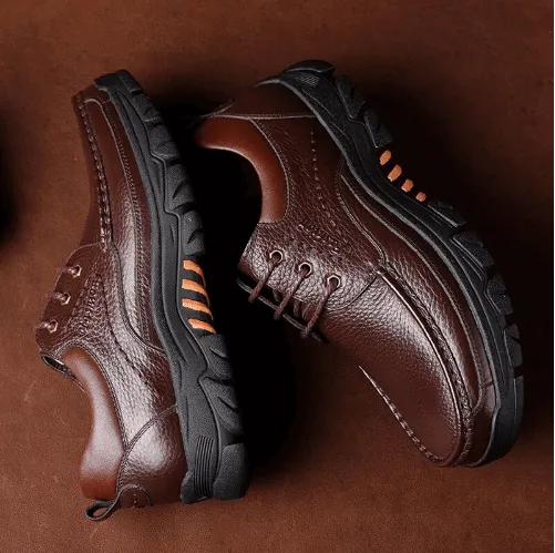 Christmas Sale⛄--40% OFF 🎁Mens Waterproof Non Slip Soft Sole Casual Genuine Leather Oxfords - Image 2