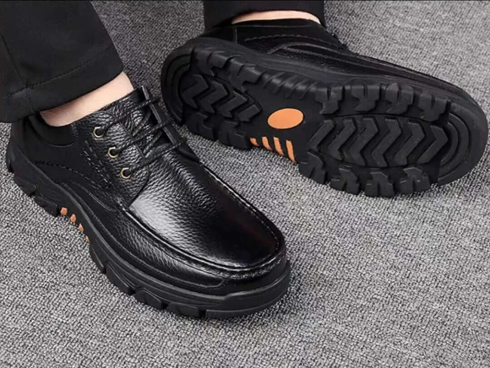 Christmas Sale⛄--40% OFF 🎁Mens Waterproof Non Slip Soft Sole Casual Genuine Leather Oxfords - Image 4