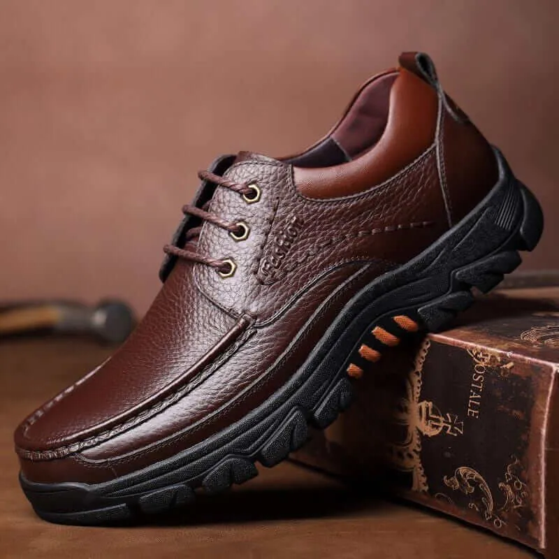 Christmas Sale⛄--40% OFF 🎁Mens Waterproof Non Slip Soft Sole Casual Genuine Leather Oxfords - Image 7