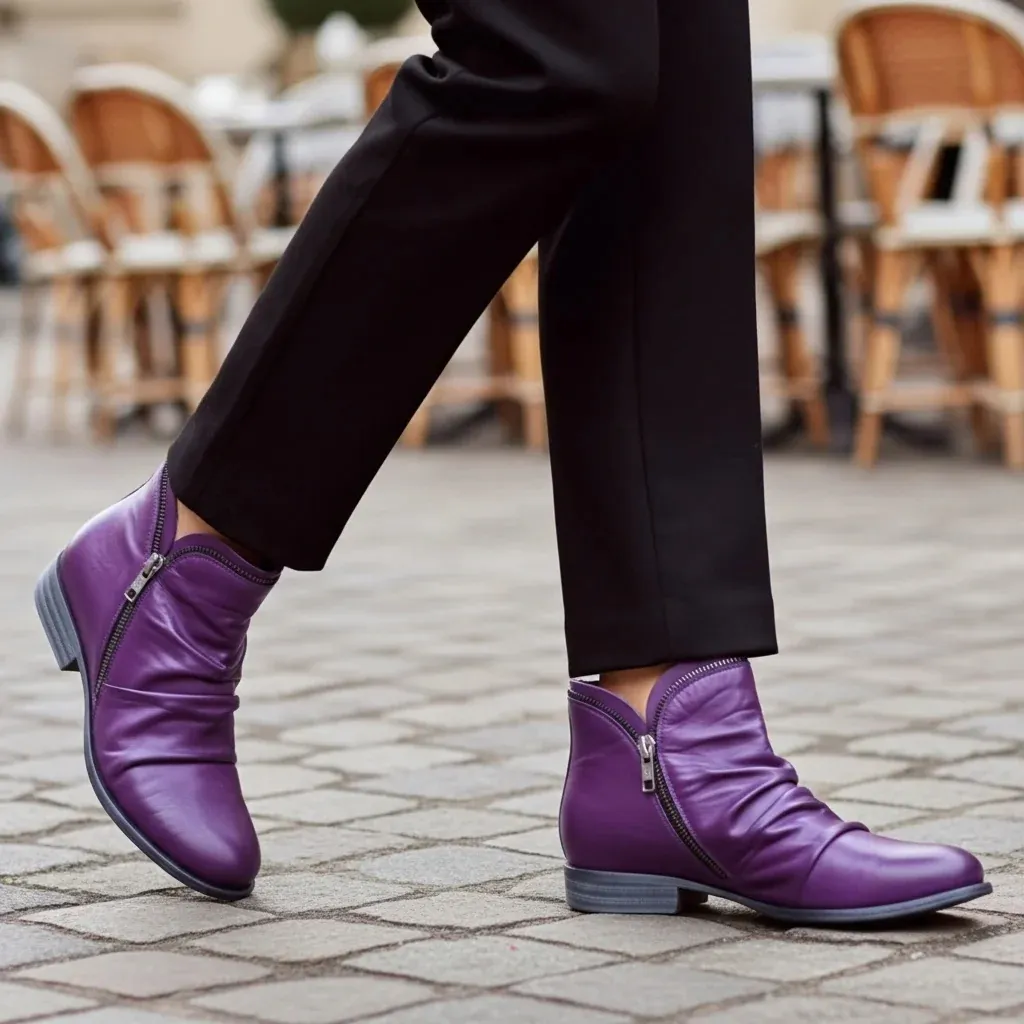 Orthopedic Cozy Colorful Arch Support Ankle Winter Boots - Image 4