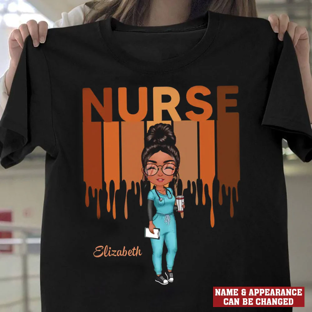 Personalized Custom T-Shirt - Nurse's Day, Appreciation Gift For Nurse - Love Nurse Life - Image 3